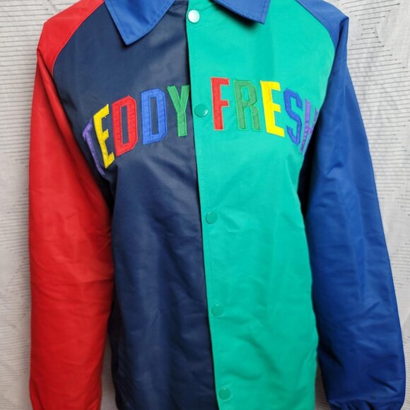 BNWT Teddy Fresh Primary Colorblock Coach's Jacket, Size S - Picture 6 of 9